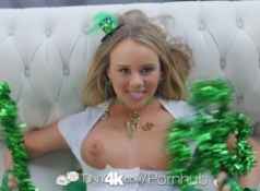 Tiny4K Festive busty Alexis Adams fucks her bf on St Patricks day...