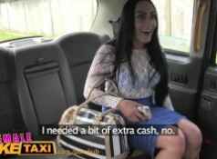FemaleFakeTaxi Horny lesbians eat wet pussy...