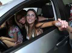 Mofos Great teen orgy in a car...