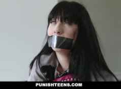PunishTeens Cute Gothic Schoolgirl Kidnapped & Sodomized...