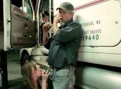 Runaway sucking Trucker...