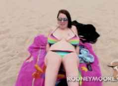 Desire Deluca BBW Bikini at the Beach Sucking and Fucking...