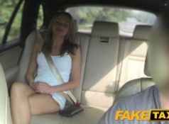 FakeTaxi Hot blonde in tight denim shorts...