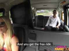 FemaleFakeTaxi Tourist introduced to taxi tradition...