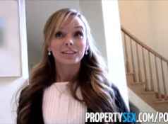 PropertySex Sexy petite realtor fucks pervert pretending to buy house...