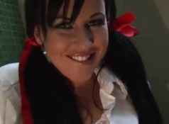 Schoolgirl pisses her panties before school...