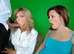 Mrs. Shannon West loves it when she catches teen Leighla and her big cocked boyfriend fucking. Because...